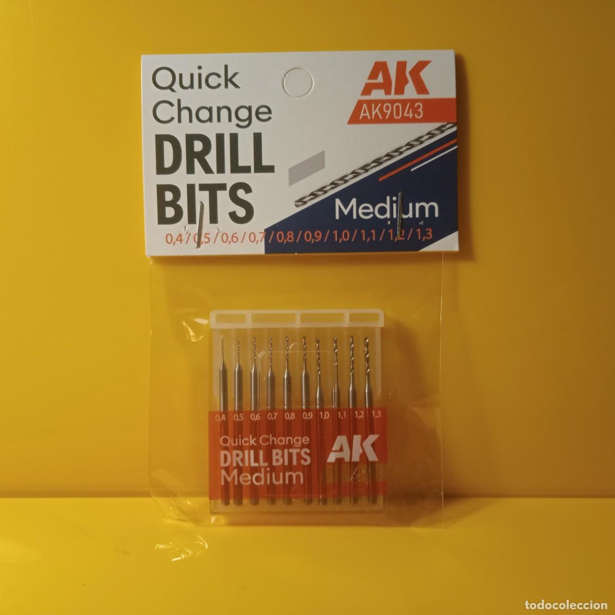 Hobbys: AK: JUEGO DE BROCAS DRILL BITS MEDIUM: BRICOLAJE (0,4/0,5/0,6/0,7/0,8/0,9/1,0/1,1/1,2/1,3)