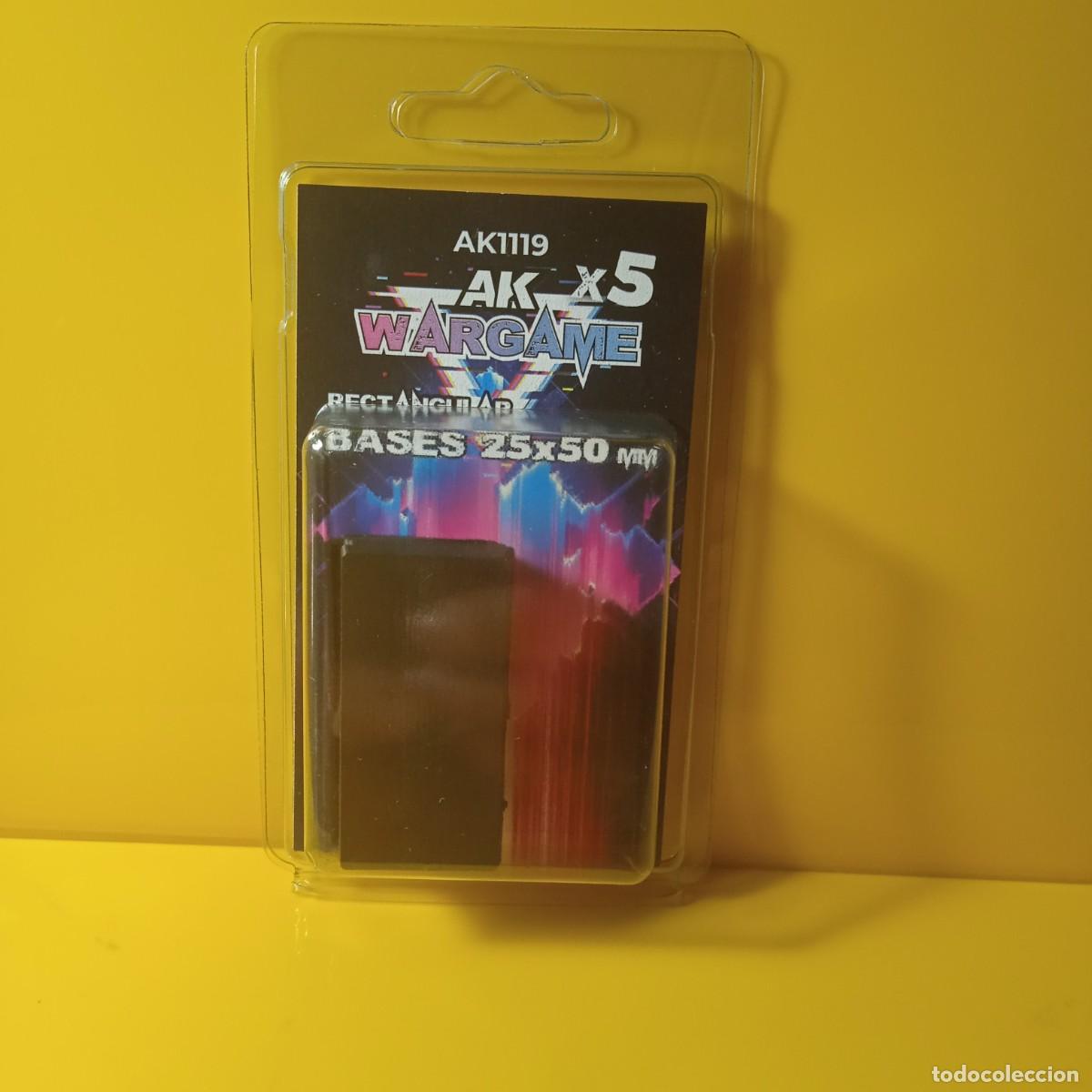 Hobbys: AK: KIT 5 UNIDADES BASE, PEDESTAL (IDEAL FIHURAS 1/28, 1/36 ENTRE OTRAS) 25X50MM