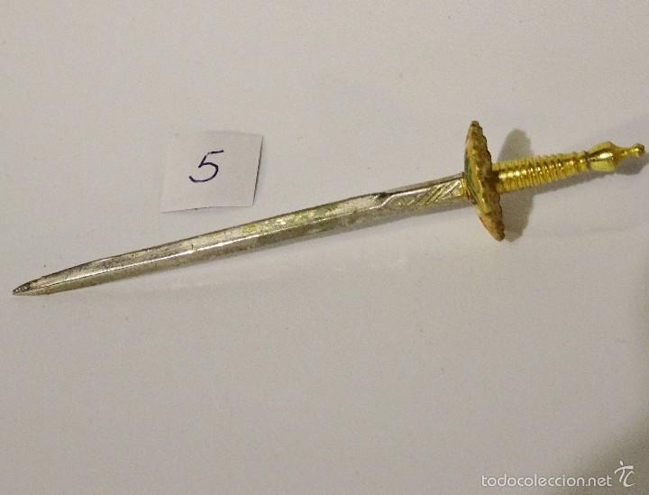 Hobbys: Espada miniatura Florete en metal N&ordm; 5 - Foto 2