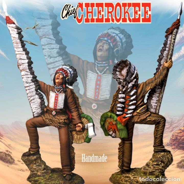 Hobbys: Figuras del Oeste,Indio- Jefe Cherokee - Foto 1
