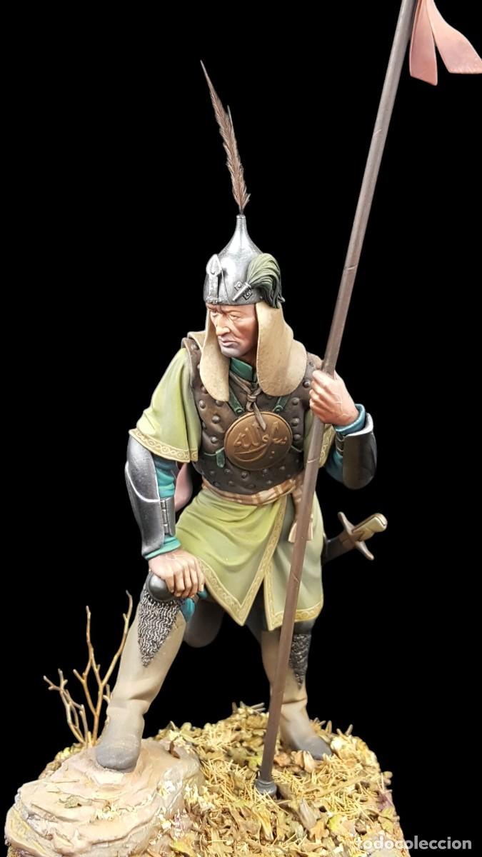 Hobbys: FIGURA GUERRERO MONGOL PINTADA A MANO - Foto 1