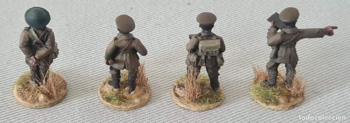 Hobbys: 28mm GREAT WAR MINIATURES WWI B009 4 BRITISH COMMAND GROUP PRO PAINTED - Foto 2