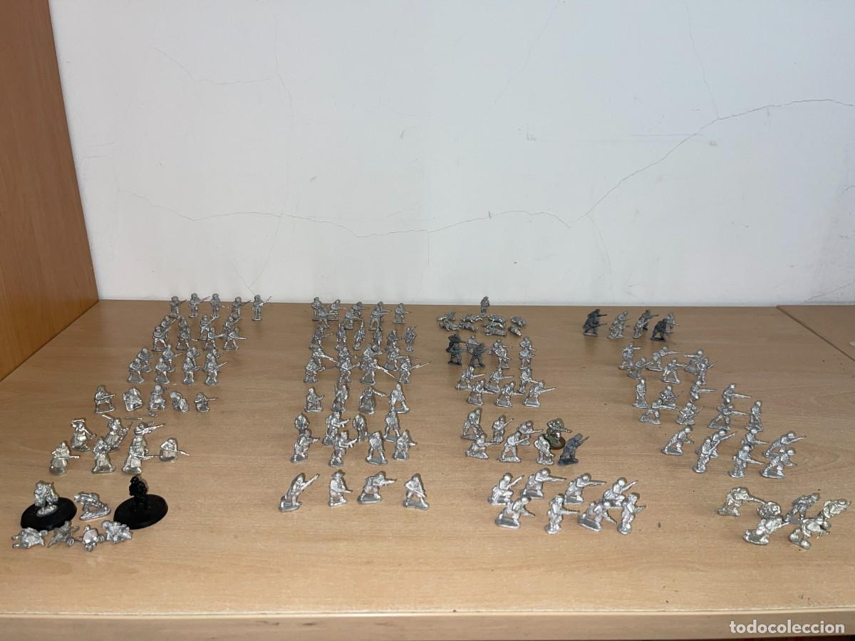 Hobbys: Lote 154 Miniaturas Plomo World War II WWII 2&ordf;GM 28mm Paracaidistas Afrika Korps Rusos Americanos