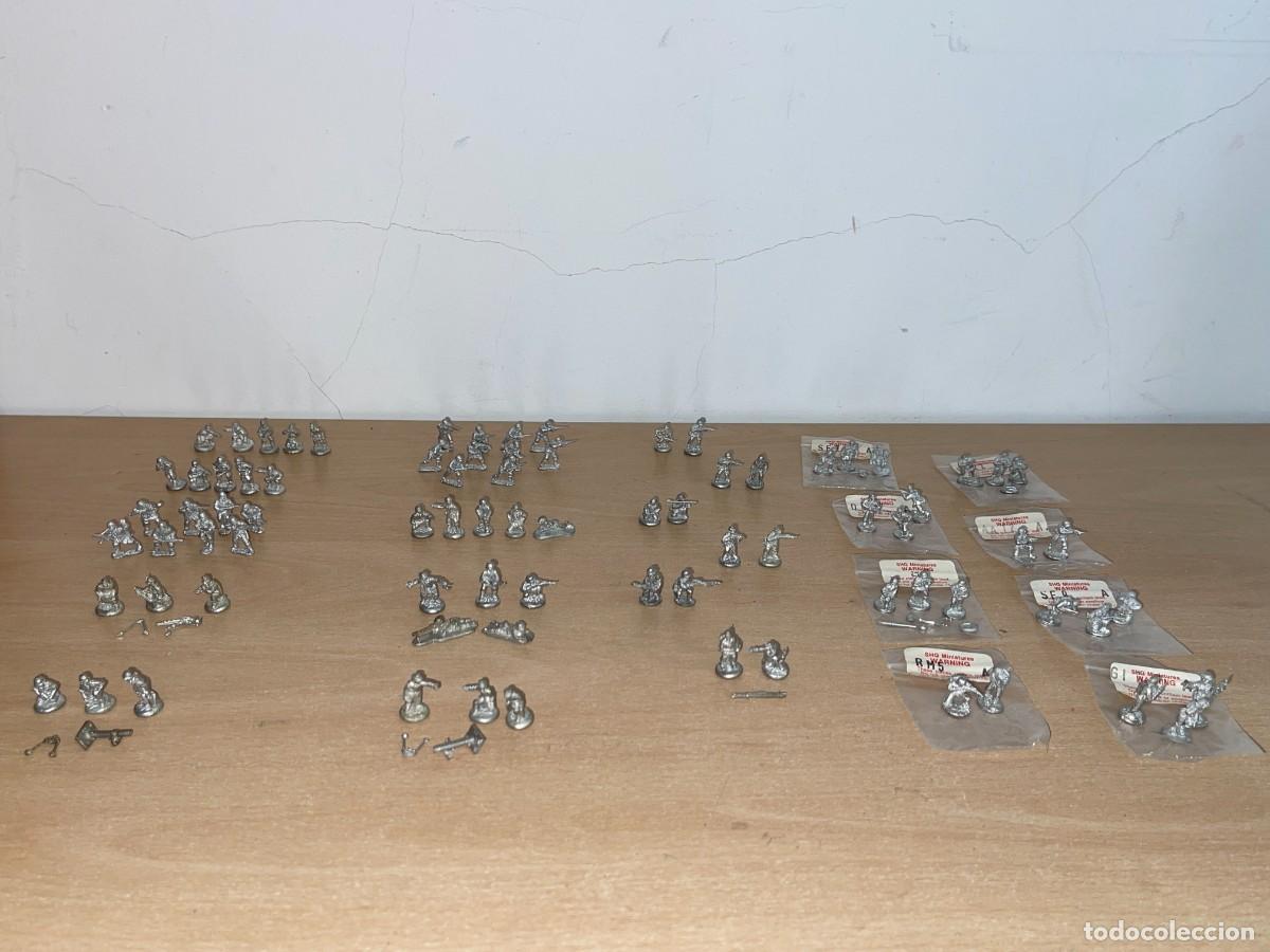 Hobbys: Lote 81 Soldados Plomo World War II WWII 2&ordf;GM 20mm SHQ Miniatures Alemanes Americanos Rusos Paracas