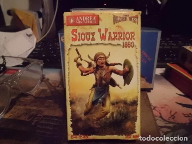 Hobbys: SIOUX WARRIOR 1860 ANDREA MINIATURES S4-F34 54MM