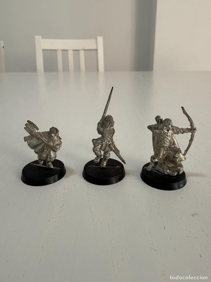 Hobbys: EL SE&Ntilde;OR DE LOS ANILLOS LOTE DE FIGURAS MET&Aacute;LICAS (&Aacute;RAGORN, GIMLI, L&Eacute;GOLAS)