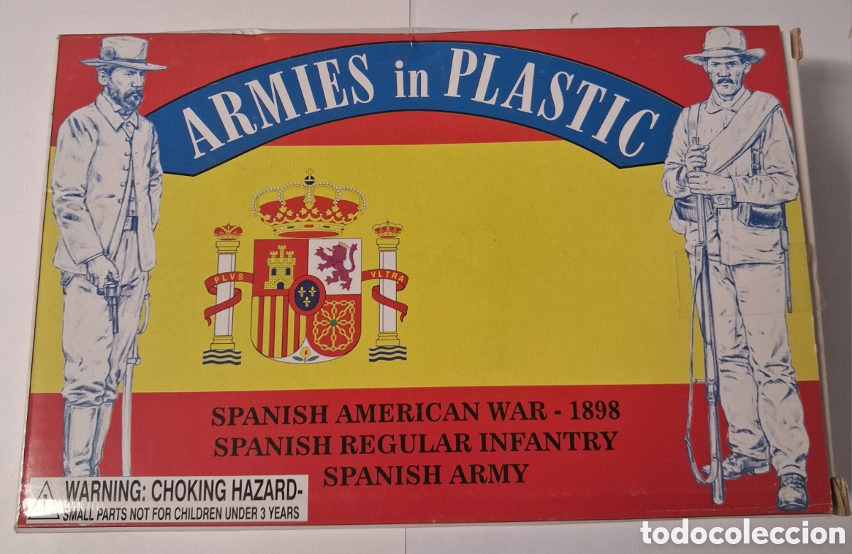 Hobbys: SOLDADOS ESPA&Ntilde;OLES GUERRA DE CUBA..PLASTICO. MARCA ARMIES IN PLASTIC. 64 mm grande