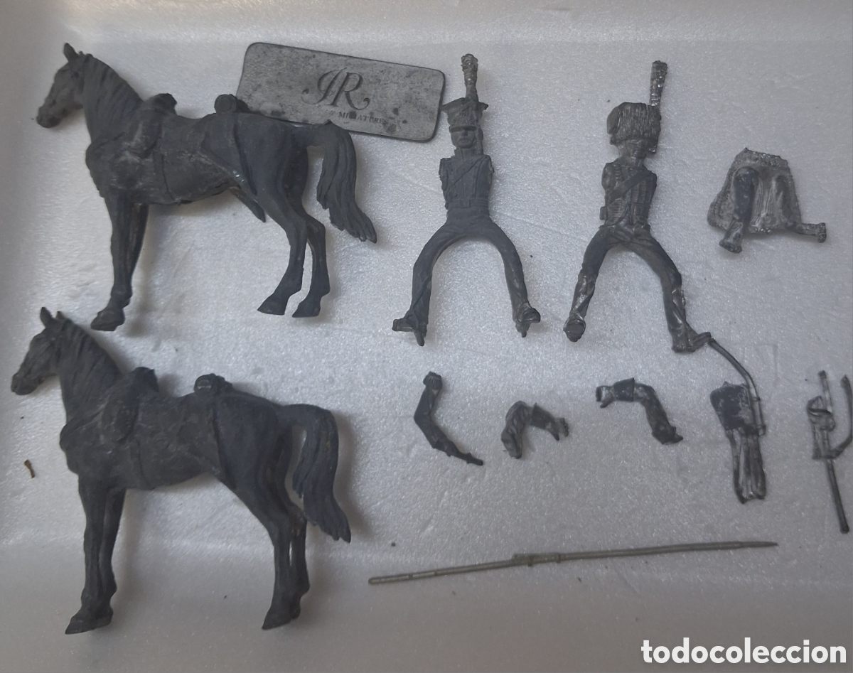 Hobbys: DOS FIGURAS MTALICAS A CABALLO. DE JINETES FRANCESES EN LA GUERRA DE INDEPENDENCIA..54mm . EKO