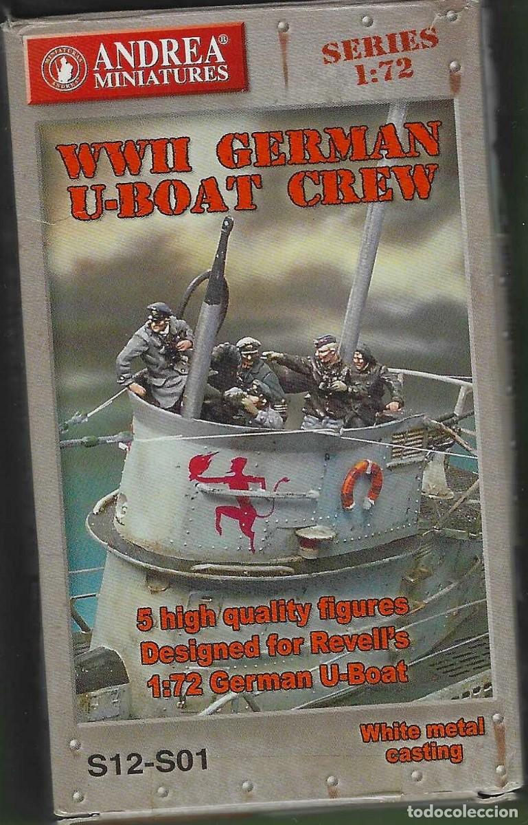 Hobbys: ANDREA MINIATURAS - WWII GREMAN U-BOAT CREW - Ref. S12-S01n&acute;Escala 1/72