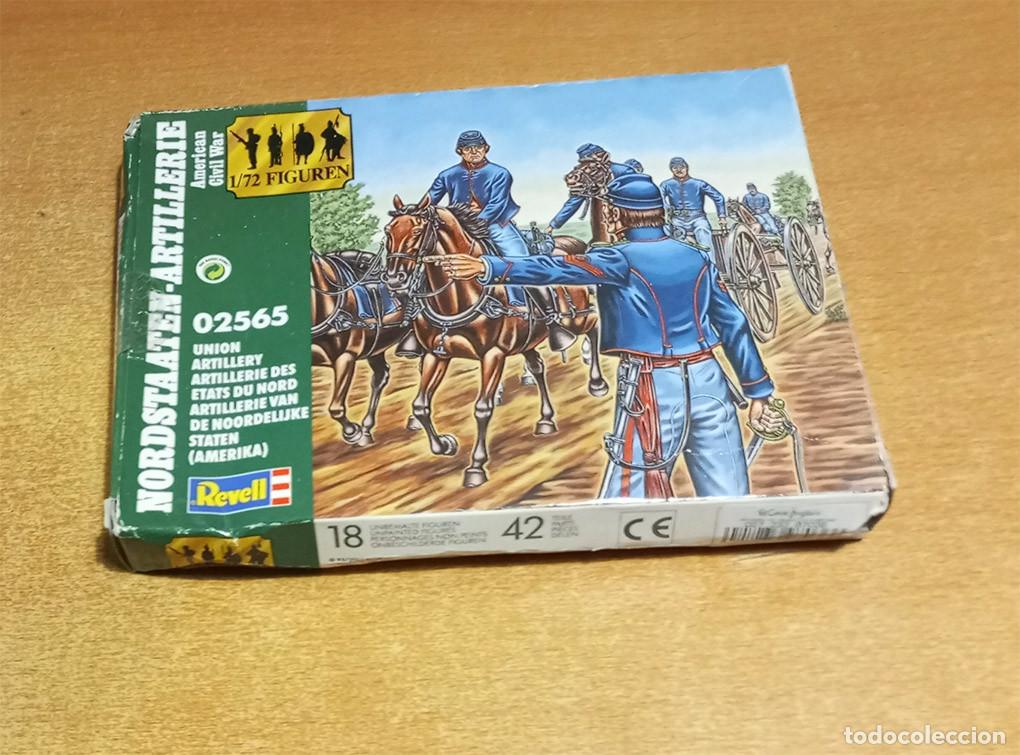 Hobbys: Caja con Artiller&iacute;a de la Uni&oacute;n (Guerra Civil Americana) de Revell a 1/72 (faltan 4 piezas)