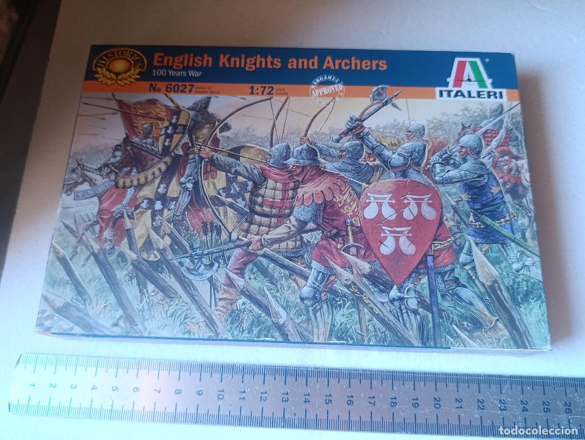 Hobbys: CAJA CABALLEROS Y ARQUEROS INGLESES - ESC. 1/72 - ITALERI - ABIERTO - COMPLETO