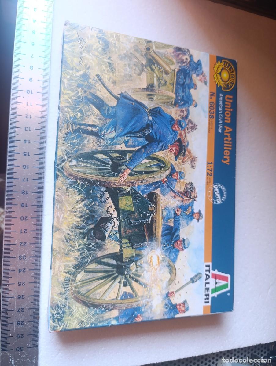 Hobbys: CAJA SOLDADOS ARTILLERIA DE LA UNION - ESC. 1/72 - ITALERI - ABIERTO - COMPLETO