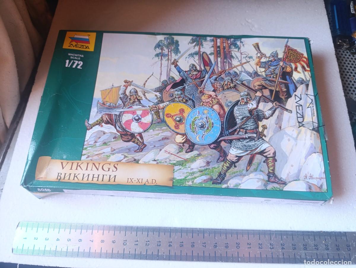 Hobbys: CAJA SOLDADOS VIKINGOS - ESC. 1/72 - ZVEZDA - ABIERTO - COMPLETO