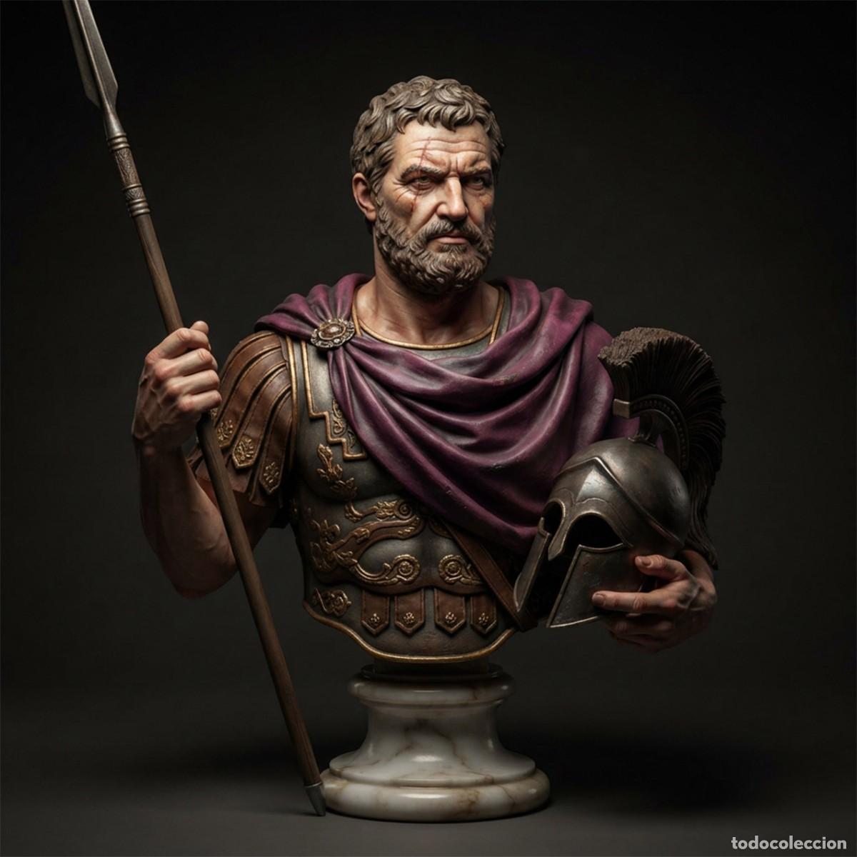Hobbys: FILIPO II DE MACEDONIA. Aret Girona. Busto en resina. Escala 1/9
