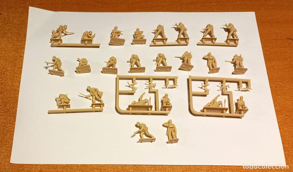 Hobbys: Lote de soldados cazacarros 2&ordf; Guerra Mundial de Italeri (n&ordm; 6131) sin caja a 1/72