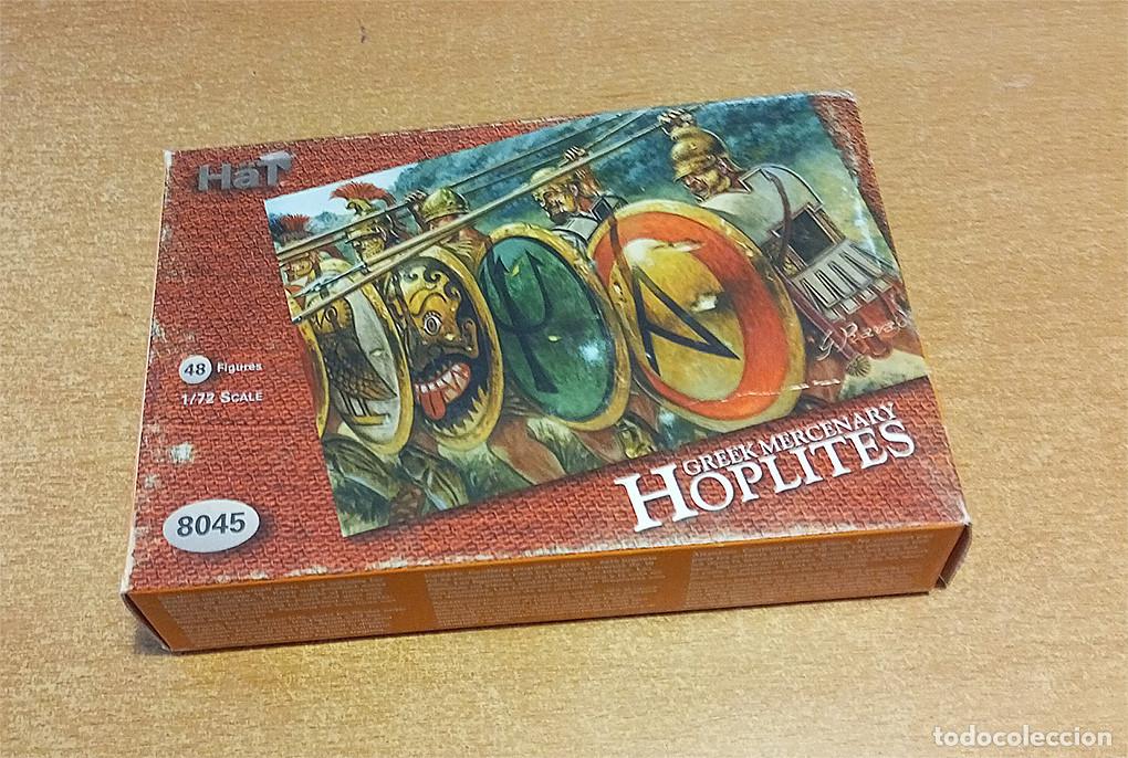 Hobbys: Caja con Mercenarios hoplitas griegos de Hat a escala 1/72