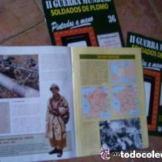 Hobbys: LOTE DE 3 FASCICULOS DE LA COLECCION SOLDADOS DE PLOMO DE LA IIª GUERRA MUNDIAL. Nº 35, 36 Y 38. Lote 153361974