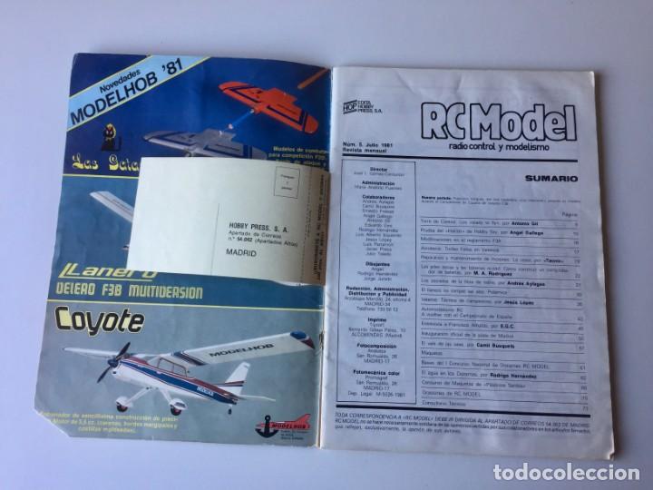 Hobbys: REVISA RC MODEL - Nº 5 - 1981 - REVISTA DE RADIO CONTROL Y MODELISMO - Foto 5 - 226782650
