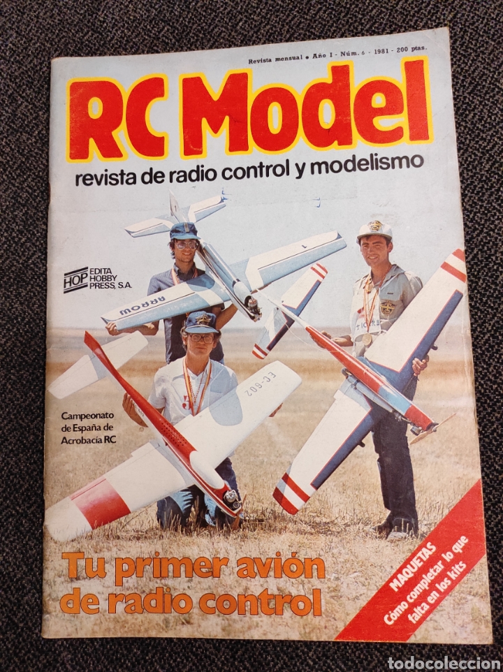 Hobbys: REVISTA RC MODEL N&Uacute;MERO 6 A&Ntilde;O 1981 - Foto 1