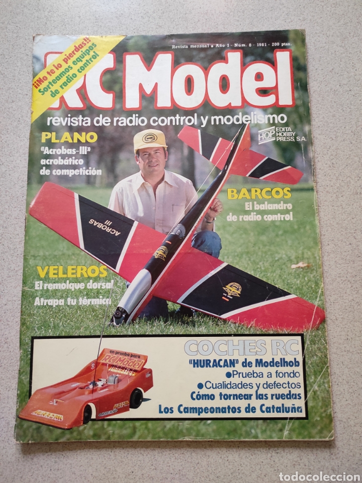 Hobbys: REVISTA RC MODEL N&Uacute;MERO 8 A&Ntilde;O 1981 - Foto 1