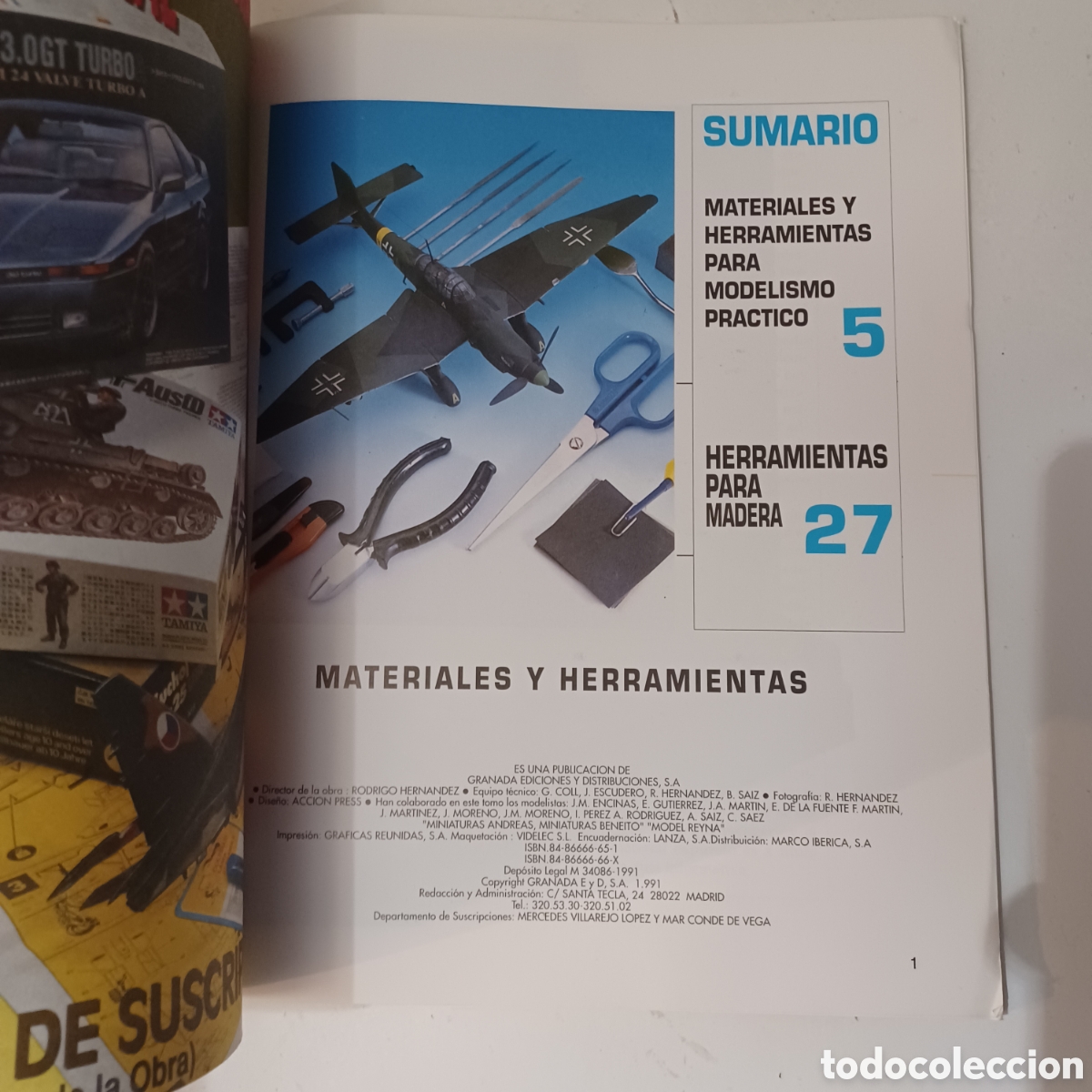 Hobbys: Monografia Modelismo Practico Materiales y Herramientas Granada 1992 - Foto 2
