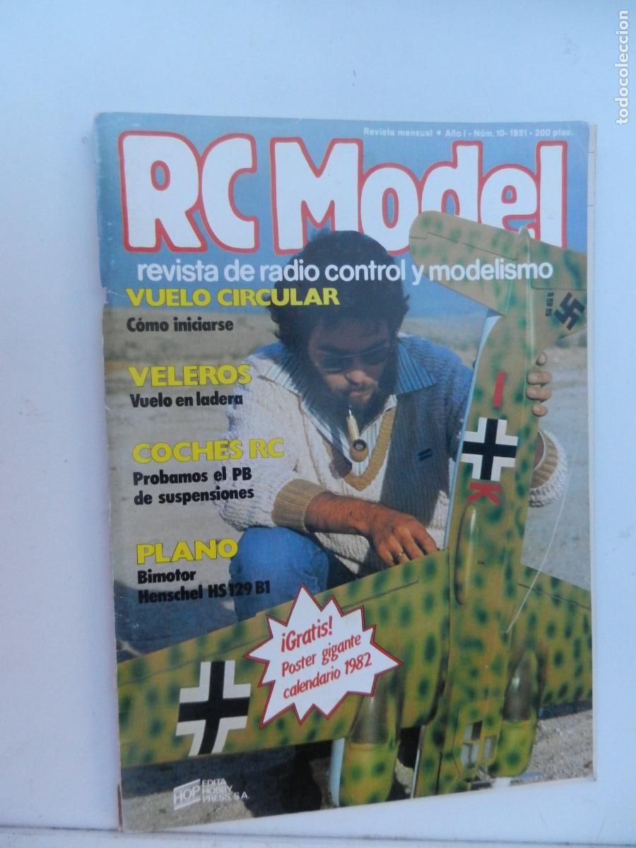 Hobbys: RC MODEL - REVISTA DE RADIO CONTROL Y MODELISMO - N&ordm; 10 - 1981 - VUELO CIRCULAR, VELEROS, COCHES RC