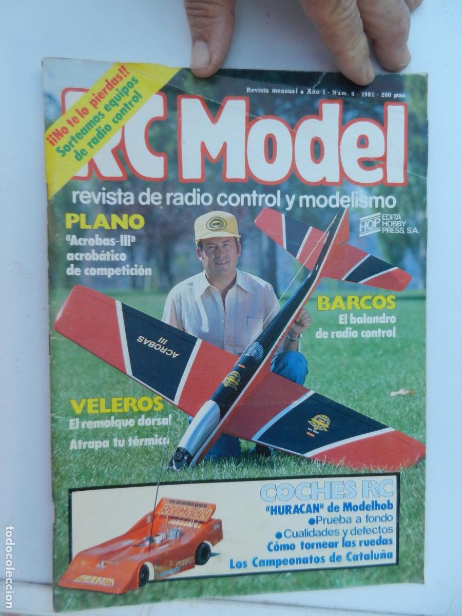 Hobbys: RC MODEL - REVISTA DE RADIO CONTROL Y MODELISMO - N&ordm; 8 - 1981 - BARCOS, VELEROS, PLANO ...