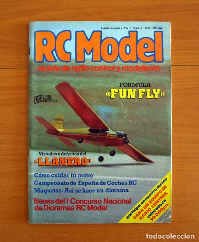 Hobbys: RC Model Radio Control y Modelismo-Revista -N&ordm; 4 de Junio del A&ntilde;o 1981 -HOP Edita Hobby Press S.A.