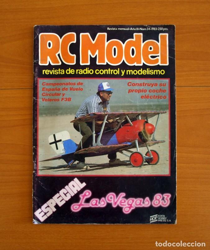 Hobbys: RC Model Radio Control y Modelismo-Revista -N&ordm; 34 del A&ntilde;o 1983 -HOP Edita Hobby Press S.A.