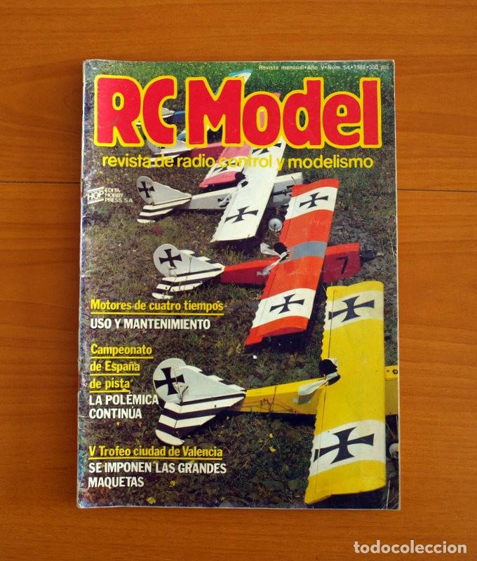 Hobbys: RC Model Radio Control y Modelismo-Revista -N&ordm; 54 del A&ntilde;o 1985 -HOP Edita Hobby Press S.A.