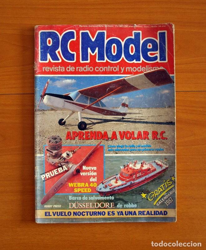 Hobbies: RC Model Radio Control y Modelismo-Revista -N&ordm; 71 del A&ntilde;o 1987 -HOP Edita Hobby Press S.A.