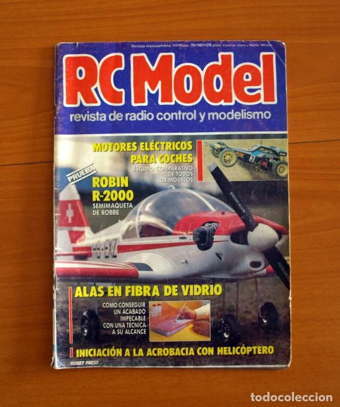Hobbys: RC Model Radio Control y Modelismo-Revista -N&ordm; 75 del A&ntilde;o 1987 -HOP Edita Hobby Press S.A.