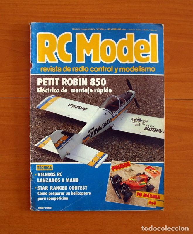 Hobbys: RC Model Radio Control y Modelismo-Revista -N&ordm; 93 del A&ntilde;o 1988 -HOP Edita Hobby Press S.A.