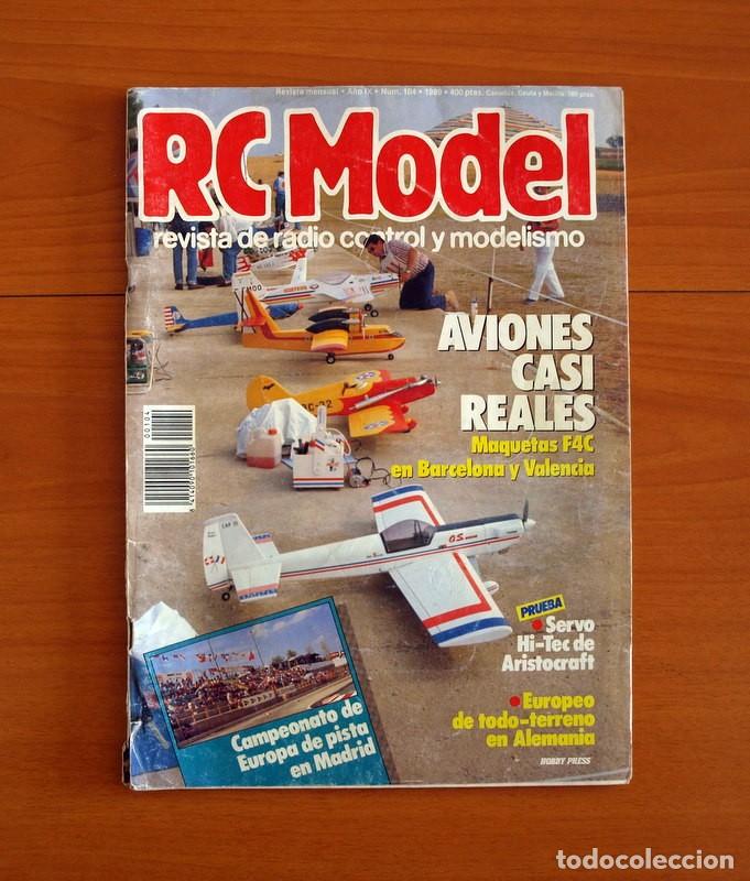 Hobbys: RC Model Radio Control y Modelismo-Revista -N&ordm; 104 del A&ntilde;o 1989 -HOP Edita Hobby Press S.A.