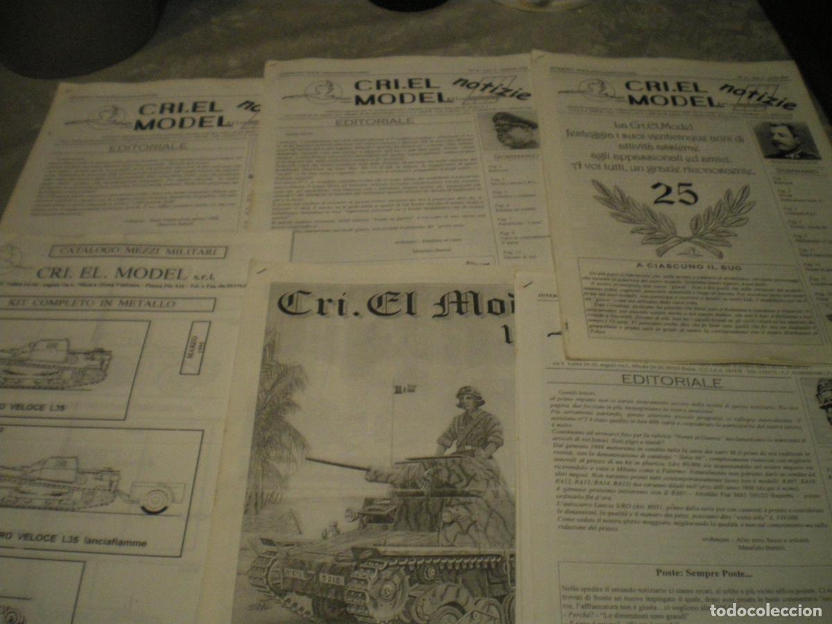 Hobbys: LOTE CAT&Aacute;LOGOS CRI.EL MODELS, MILITAR