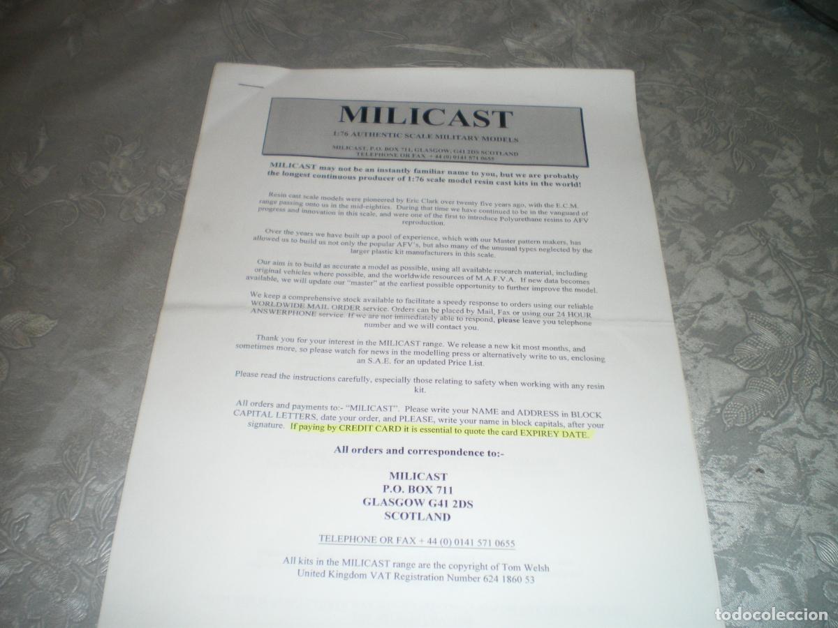 Hobbys: CAT&Aacute;LOGO MILICAST, MILITAR 1/76
