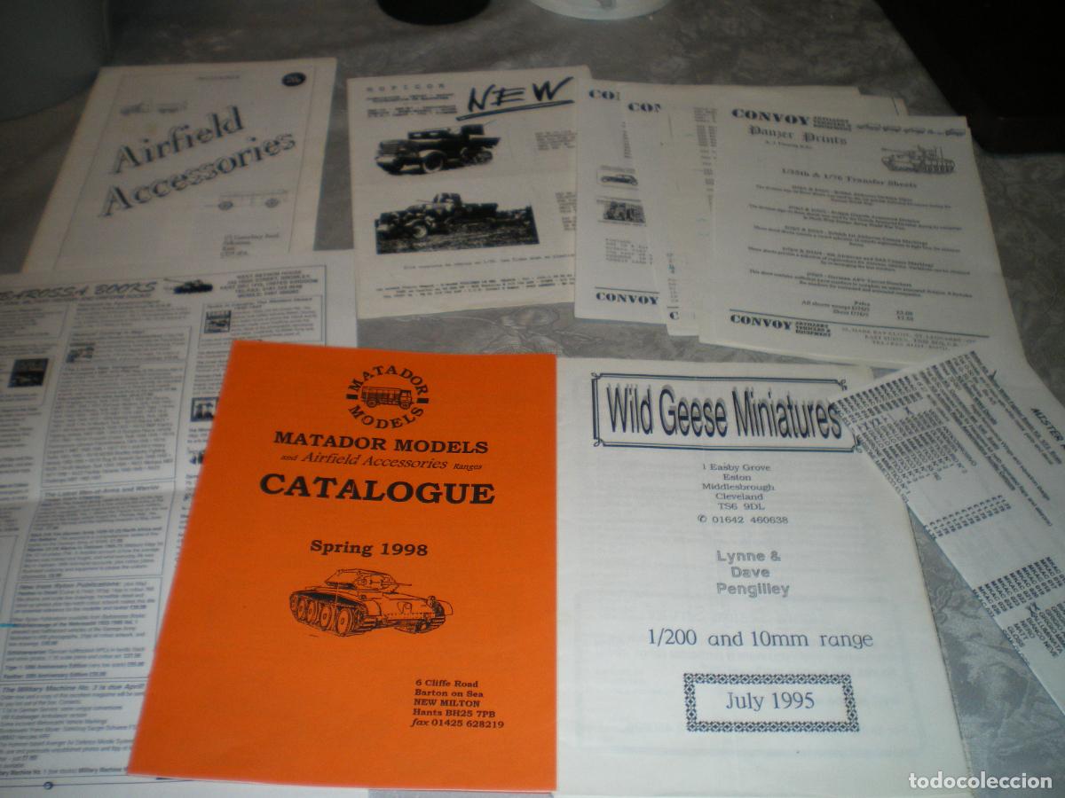 Hobbys: LOTE CAT&Aacute;LOGOS AIRFIELD ACCESORIES, MATADOR MODELS, ETC