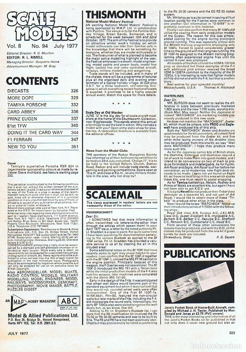Hobbys: SCALE MODELS A&Ntilde;O 1977 JULIO - Foto 2