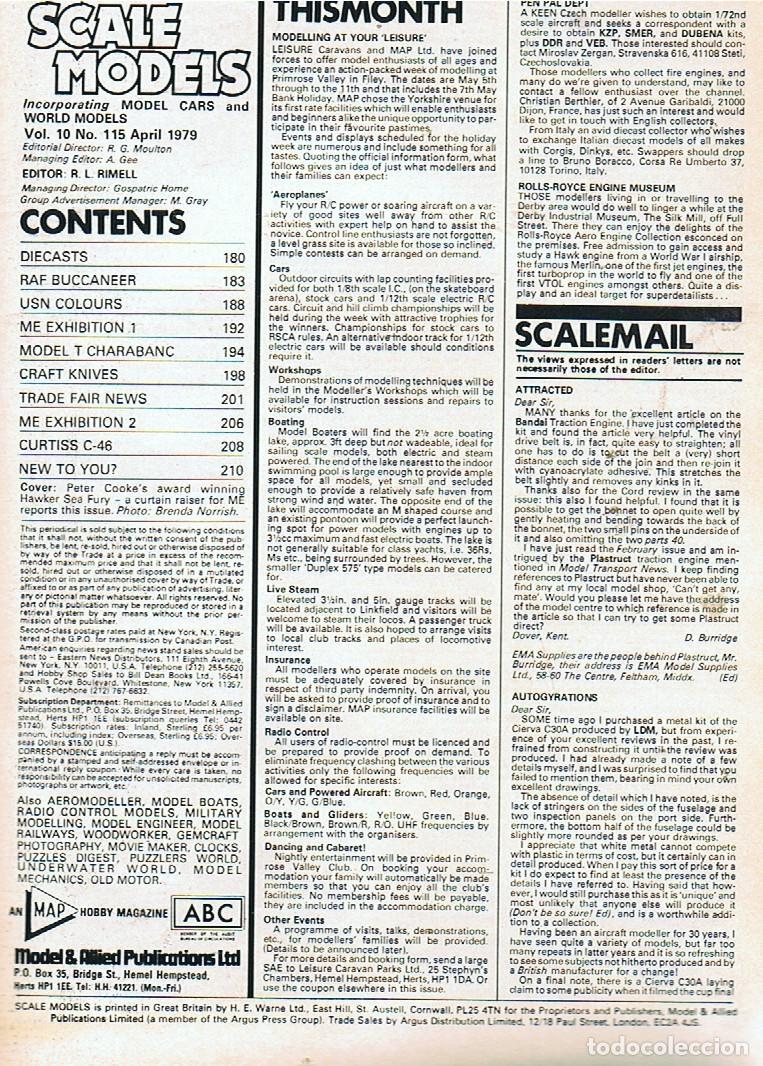 Hobbys: SCALE MODELS A&Ntilde;O 1979 ABRIL - Foto 2