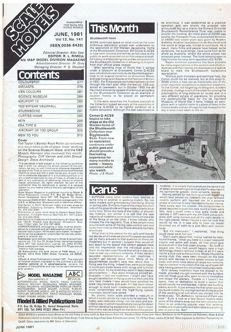 Hobbys: SCALE MODELS A&Ntilde;O 1981 JUNIO - Foto 2