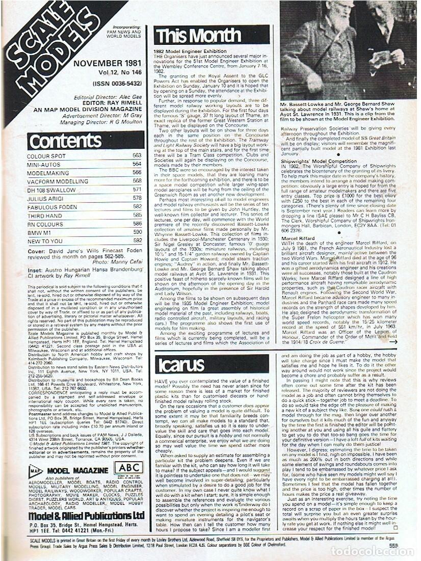 Hobbys: SCALE MODELS A&Ntilde;O 1981 NOVIEMBRE - Foto 2