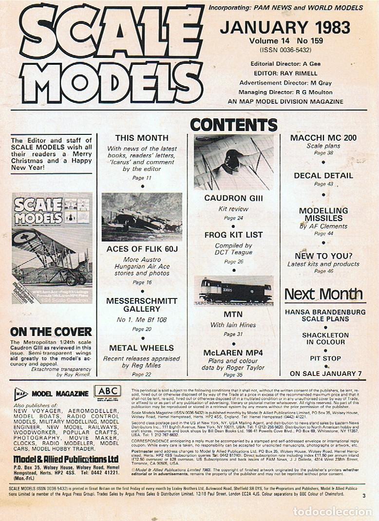 Hobbys: SCALE MODELS A&Ntilde;O 1983 ENERO - Foto 2
