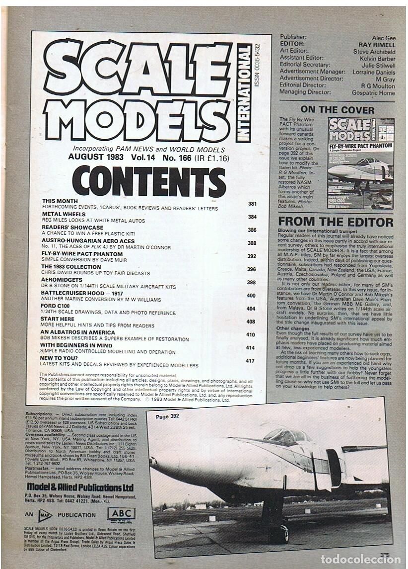 Hobbys: SCALE MODELS A&Ntilde;O 1983 AGOSTO - Foto 2