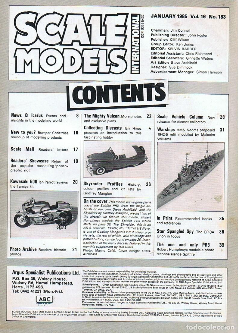 Hobbys: SCALE MODELS A&Ntilde;O 1985 ENERO - Foto 2