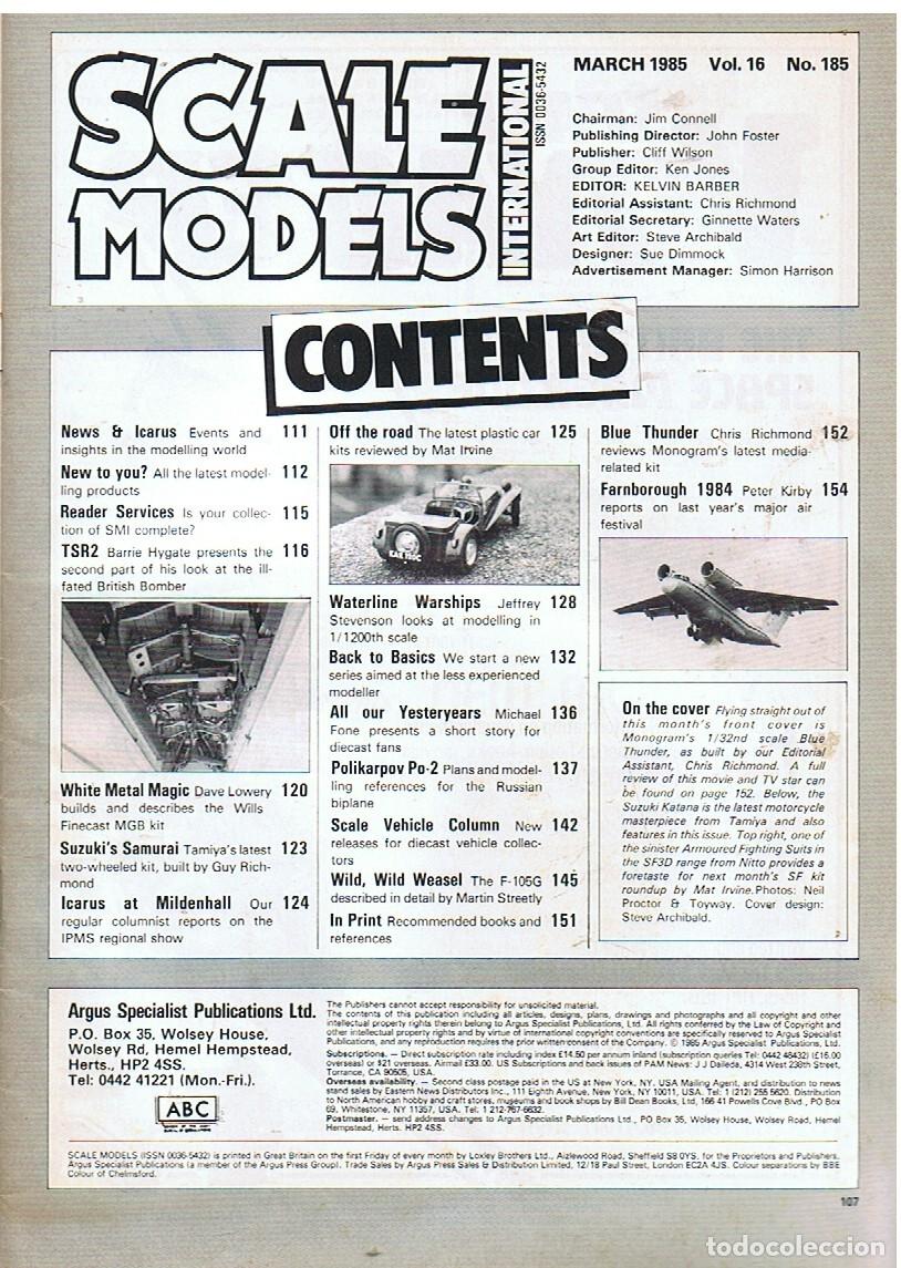 Hobbys: SCALE MODELS A&Ntilde;O 1985 MARZO - Foto 2