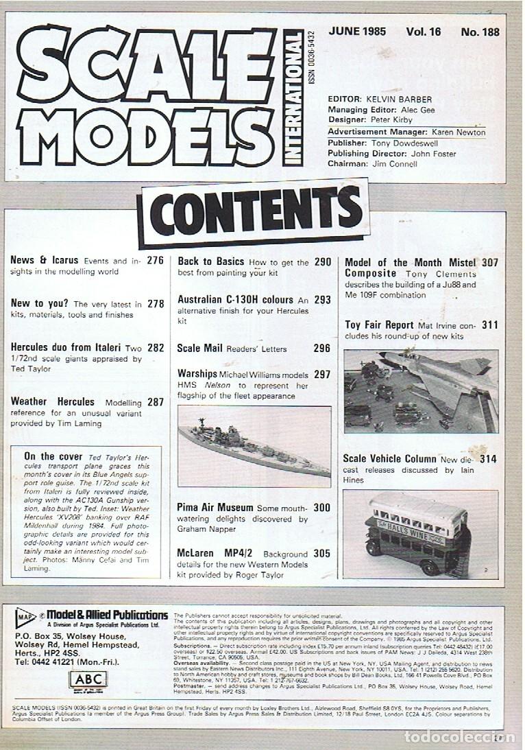 Hobbys: SCALE MODELS A&Ntilde;O 1985 JUNIO - Foto 2