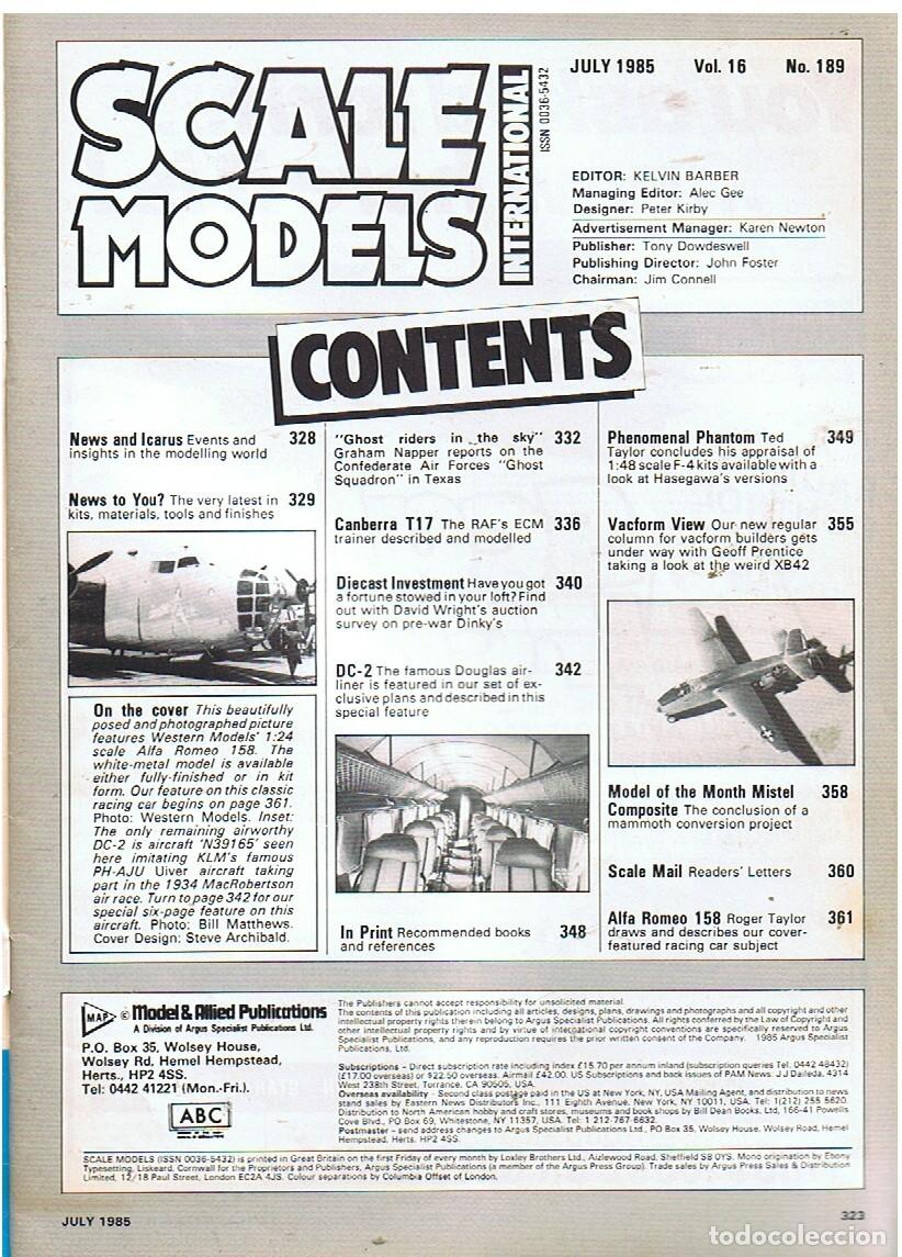 Hobbys: SCALE MODELS A&Ntilde;O 1985 JULIO - Foto 2