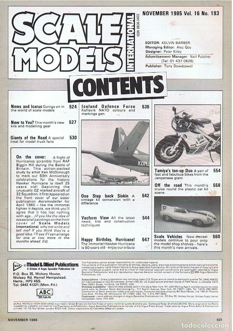 Hobbys: SCALE MODELS A&Ntilde;O 1985 NOVIEMBRE - Foto 2