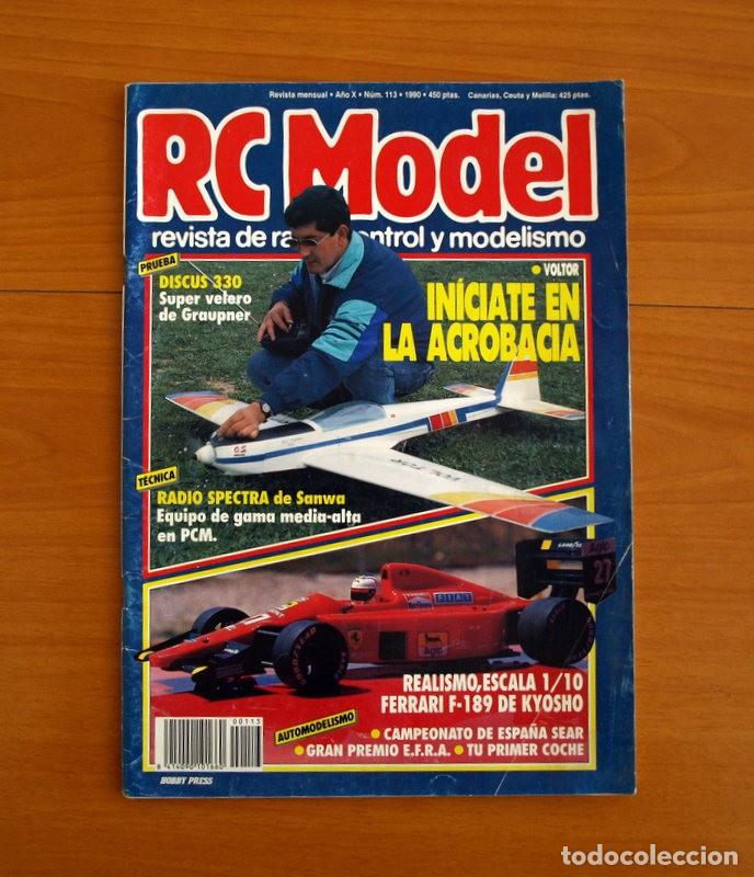 Hobbys: RC Model Radio Control y Modelismo-Revista -N&ordm; 113 del A&ntilde;o 1990 -HOP Edita Hobby Press S.A.