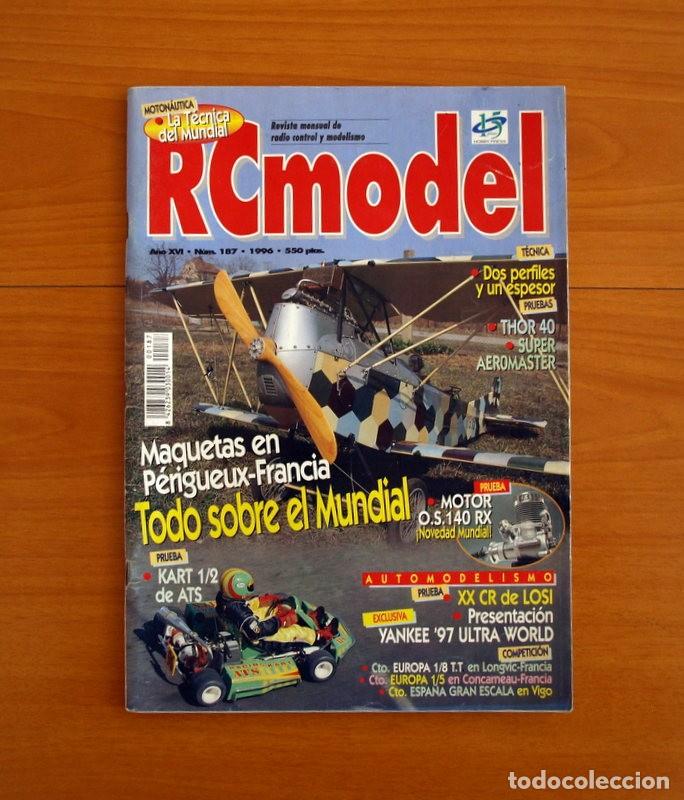 Hobbys: RC Model Radio Control y Modelismo-Revista -N&ordm; 187 del A&ntilde;o 1996 -HOP Edita Hobby Press S.A.